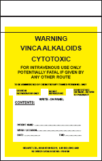 Vinca Alkaloid Transport Bag (10" x 8")