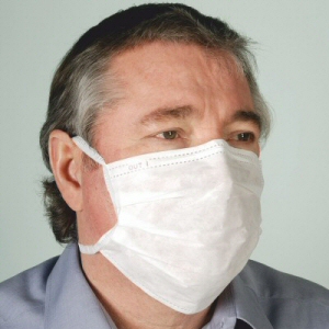 BioClean&trade; Cleanroom Tie-on Facemask
