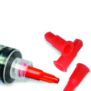 Red Syringe Stop Cap - Female Luer Lock