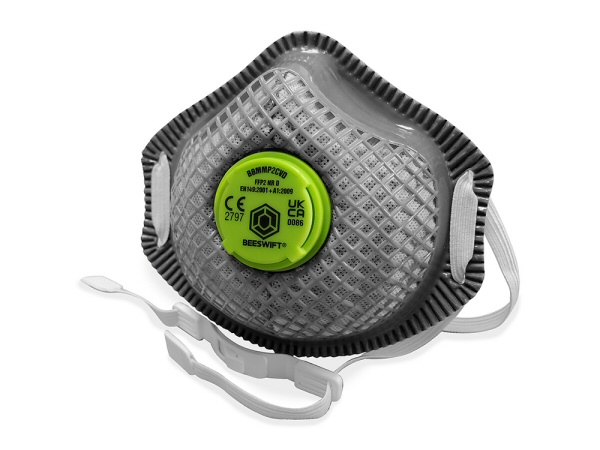 FFP2 P2CV Charcoal Mesh Facemask