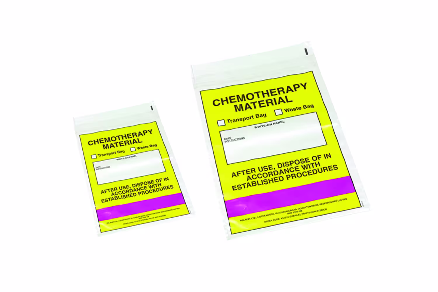 Chemo-Trans-Waste Bag <br /><span class=verysmall>Sterile and non-sterile</span>