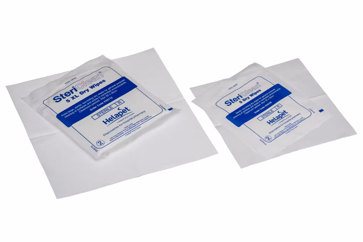 SteriClean<sup>®</sup> Dry Wipes <br /><span class=verysmall>Sterile and non-sterile</span>