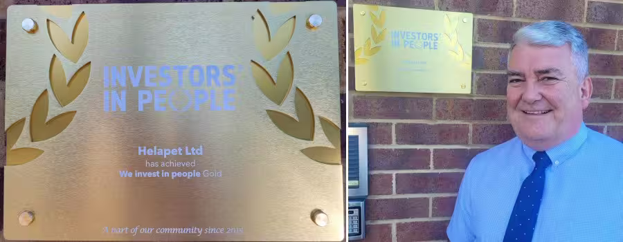 Helapet Retains Investors in People Gold Award